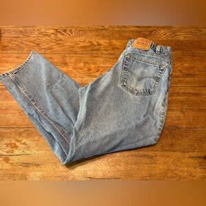 Vintage 90’s Made USA Levi’s 555 Retro Relaxed Fit Straight Leg 36x32